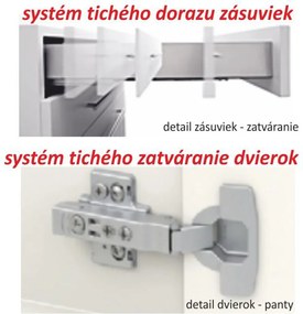 Kétajtós alsószekrény, tölgy sonoma, LINE