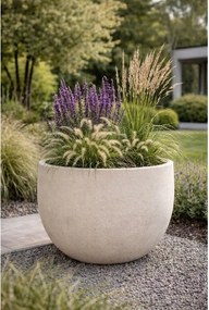 Pottery Pots Jumbo Mila virágcserép, natúr fehér színű, több méretben - PotteryPots méret: H - ø 120 cm | m. 91,5 cm