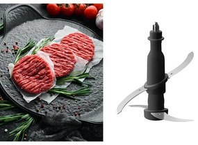 Concept RM3300 - Konyhai robotgép darálóval 1000W/230V fekete/rozsdamentes