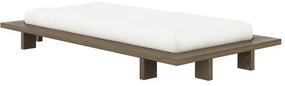 Barna borovi fenyő egyszemélyes ágy ágyráccsal 90x200 cm Japan – Karup Design