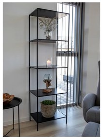 Vita Shelf fekete könyvespolc, 51 x 170 cm - House Nordic