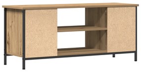 TV állvány Tölgyfa MDF, Fém 102 x 35 x 45 cm TV állvány