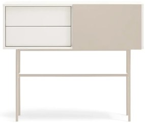 Bézs-krémszínű konzolasztal 35x110 cm Nube – Teulat