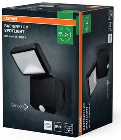 Osram - LED kültéri fali reflektor érzékelővel BATTERY LED/4W/4xD IP54