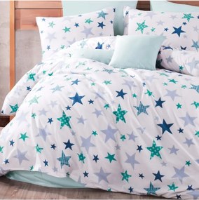 EMI Galaxy türkiz pamut ágyneműhuzat