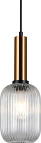Italux glamour modern függeszték antiola sárgaréz átlátszó itxpnd55881mbrocl