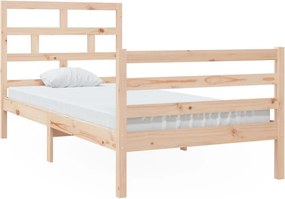 vidaXL tömör fa ágykeret 90 x 200 cm