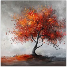 Fotótapéták 312x312 Tűzszínű fa