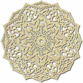 Fából készült mandala a falon - CIRCEL