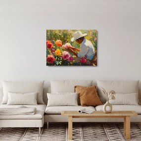 Üveg kép - Kertész (70x50 cm)