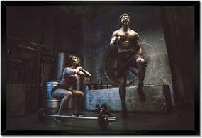 Poszterek keretben 60x40 Otthoni edzőterem Lockdown