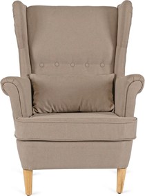 Fotel Wypoczynkowy EVAN 2 z Podnóżkiem Beżowy