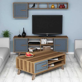 Ayla - Walnut, Blue