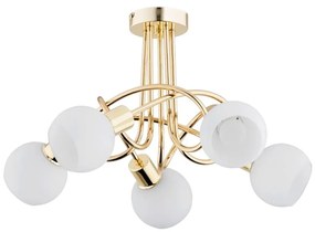 Felületre szerelhető csillár ERYKA 5xE14/10W/230V arany