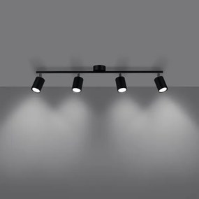 Sollux SL.1168 - Spotlámpa LEMMI 4xGU10/10W/230V fekete