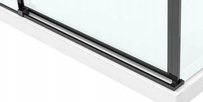 Zuhanykabin SOLAR BLACK MAT 80x100