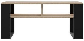 Odell MIX 2P dohányzóasztal, 90x50x58 cm, sonoma-fekete