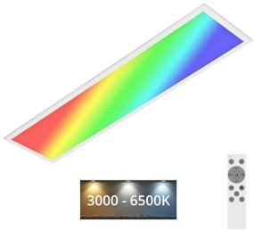 Brilo Brilo - RGBW Dimmelhető mennyezeti lámpa SLIM LED/24W/230V 100x25 cm + távirányító BL1239