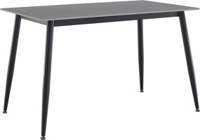 Étkezőasztal, szürke/fekete, 121x71 cm, FLORENC TYP 1
