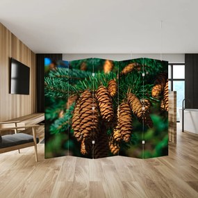 Paraván - Fenyőtobozok (210x170 cm)