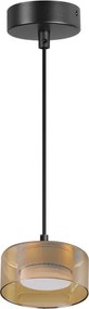 Brilagi - Kábelre függesztett csillár AURA LUX 1xGX53/30W/230V fekete/arany