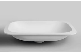 Sapho - Süllyesztett mosdó ROCKSTONE 67x35,5 cm matt fehér