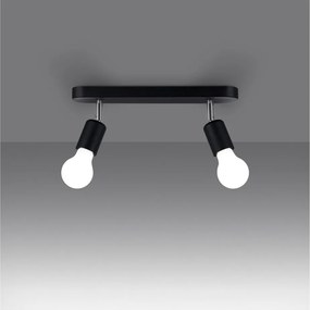 Fekete fém mennyezeti lámpa ø 6 cm Brando – Sollux