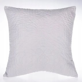 Szürke, steppelt párnahuzat 45x45 cm