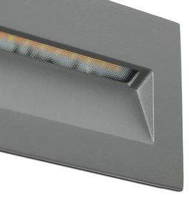 FARO 70289 - LED Beépíthető lámpa MANI LED/5W/230V IK07 IP65 szürke