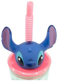 Disney Lilo és Stitch, A csillagkutya Easily Distracted 3D műanyag szívószálas pohár 360 ml