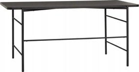 Fekete íróasztal Norm kőris/fém, Hübsch ezüst