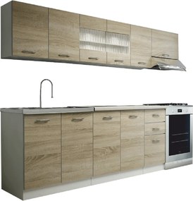 Konyhasor, sonoma tölgyfa / fehér, PROMO