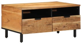 Kávéasztal 80x54x40 cm Tömör Akácfa