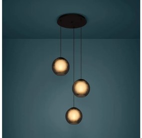 Eglo 390213 - Csillár zsinóron ARANGONA 3xE27/40W/230V füstös