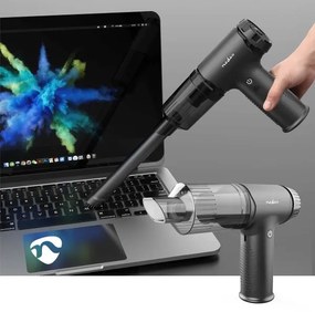 Nedis VCHHR100BK - Újratölthető kézi porszívó 2in1 90W/6000 mAh szürke/fekete