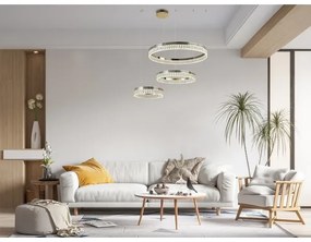 LED fényerőszabályozható kristálycsillár kábelen THALIA LED/120W/230V 3000-6000K + távirányító