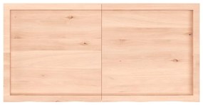 kezeletlen tömör fa fürdőszobai pult 120x60x(2-6) cm