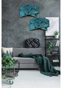 Csillár zsinóron REZO 1xE27/60W/230V türkiz