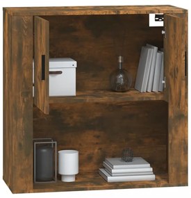 füstös tölgy színű szerelt fa fali szekrény 80x33x80 cm