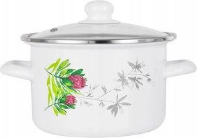 Zománcozott Edény Hagyományos egyenes fazék Protea zománc Lengyel 18cm 2,65L