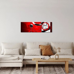Az absztrakció képe (órával) (90x30 cm)