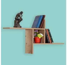 Fali polc 50x100 cm barna