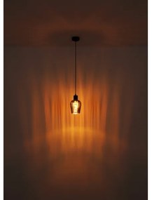 Globo 15627 - Csillár zsinóron RYAN 1xE27/40W/230V átm. 13,5 cm fekete