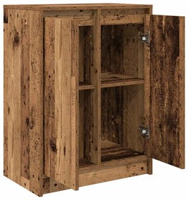antik fa színű szerelt fa tálalószekrény 57x34x76 cm