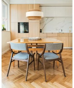 Zsinóros csillár BOHO 1xE27/60W/230V átm. 40 cm krémszínű/juta