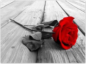 Poszterek 135x100 Vörös rózsa a hídon