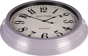 Falióra 58 cm átmérő MDF üveg fém kerettel OLD TIME felirattal