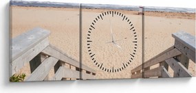 Kép - Tengerpart (órával) (90x30 cm)