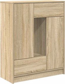 vidaXL sonoma tölgy komód fiókokkal és ajtókkal 73x31x90 cm