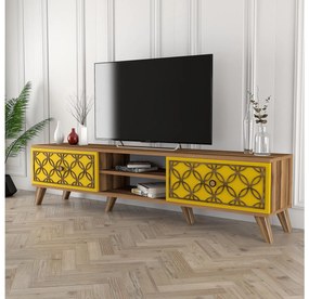 TV asztal/szekrény Classy (dió + sárga). 1088910